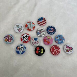 4th of July buttons  #4thofjuly #july #independence #summer #fireworks  Streetwe